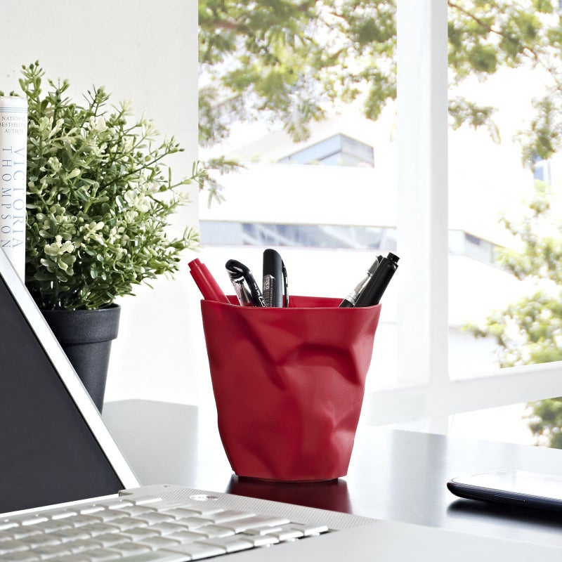 Modway Lava Pencil Holder in Red - Image 4